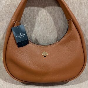 Kate Spade Brown Leather Hobo Bag